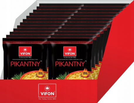22 x Zupka błyskawiczna Vifon pikantny kurczak 70 g – mega promocja