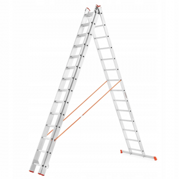 MOCNA DRABINA ALUMINIOWA 3×14 UNIWERSALNA HIGHER w promocji